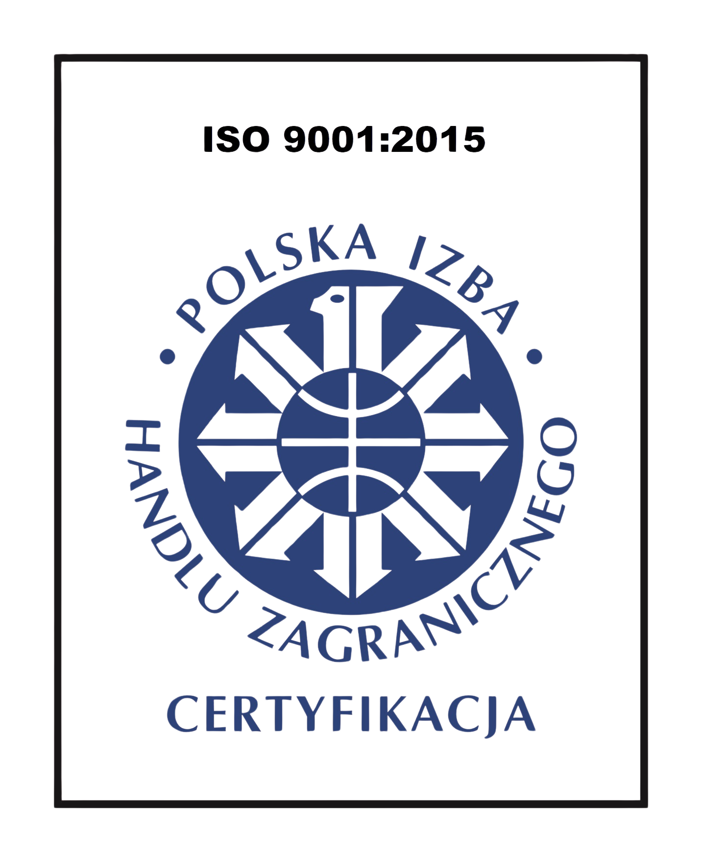 Certyfikacja ISO 9001 bez tła